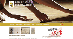 Desktop Screenshot of budai-tancklub.hu
